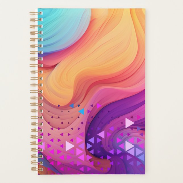 Elegantes BlumenNotebook Planer (Vorderseite)