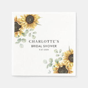 Elegantes Blumenpapier für das Brautparty Serviette