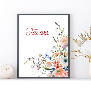 Elegantes Blumenposter für Geschenke Poster