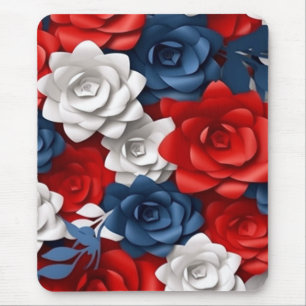 Elegantes Blumenrosa Blumengarten Design Mousepad