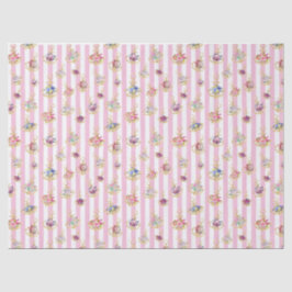 Elegantes Blumenzeckenpapier Seidenpapier