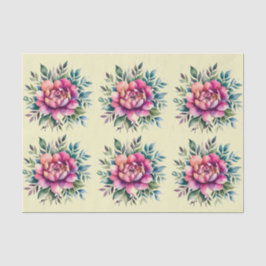 Elegantes Blumenzwirn Seidenpapier