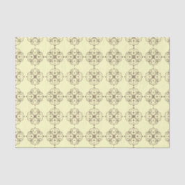 Elegantes Blumenzwirnpapier, gelb, klein Seidenpapier