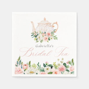 Elegantes Blush Bridal Brautparty Serviette
