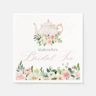 Elegantes Blush Bridal Brautparty Serviette