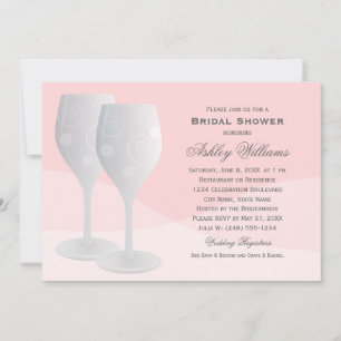 Elegantes Blush Cheers Brautparty Einladung