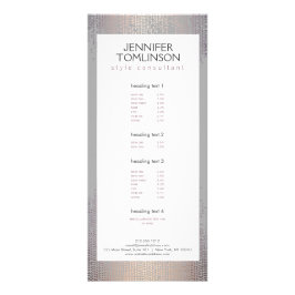 Elegantes Blush Confetti Regenmuster Grau Werbekarte