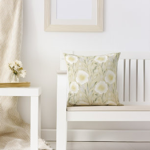 Elegantes Blütengewirr Kissen