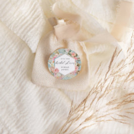 Elegantes Bohemisches Brautparty mit Blumen Runder Aufkleber