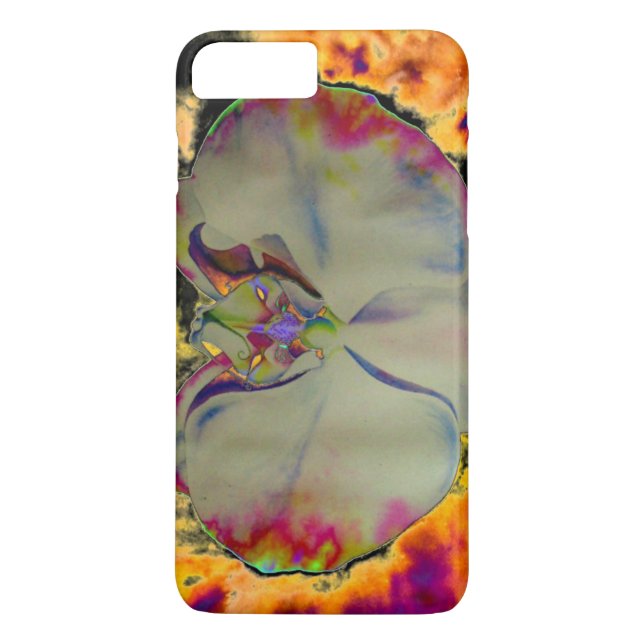 Elegantes boho abstraktes Orchideengemälde Case-Mate iPhone Hülle (Rückseite)