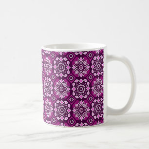 Elegantes Boho-Chic-Blumenmuster Kaffeetasse