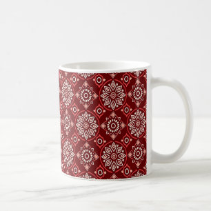 Elegantes Boho Geometric Floral Pattern Kaffeetasse