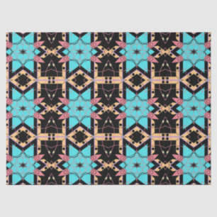 Elegantes Boho Mystical Mosaic Geometric Muster Seidenpapier