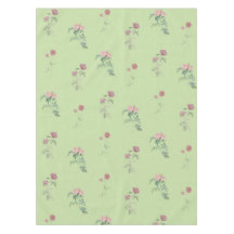 Elegantes Boho-Vintage Grün Blumenmuster Frühling