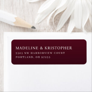 Elegantes bordeauxrotes Typografisches Design
