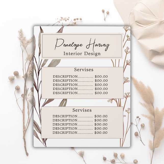 Elegantes botanisches Aquarell Modernes Rosa Blau Fotoplatte (Von Creator hochgeladen)