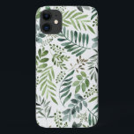 Elegantes botanisches Blätter Wasserfarbe  Case-Mate iPhone Hülle<br><div class="desc">Handgestrichen</div>