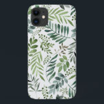 Elegantes botanisches Blätter Wasserfarbe  Case-Mate iPhone Hülle<br><div class="desc">Handgestrichen</div>