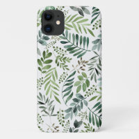 Elegantes botanisches Blätter Wasserfarbe