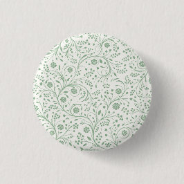Elegantes botanisches Blumenmuster – Minimale Natu Button