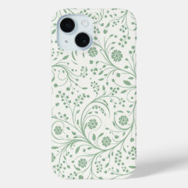 Elegantes botanisches Blumenmuster – Minimale Natu Case-Mate iPhone Hülle