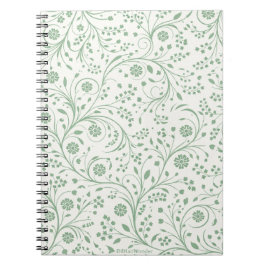 Elegantes botanisches Blumenmuster – Minimale Natu Notizblock