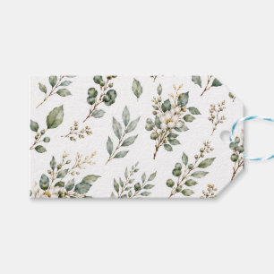 Elegantes botanisches Eukalyptus-Geschenklabel Geschenkanhänger