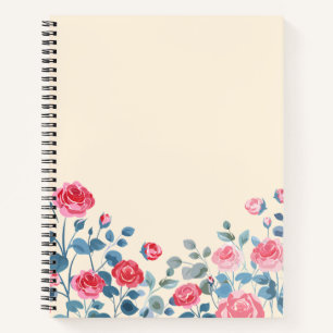 Elegantes botanisches florales Design-Notizbuch ( Notizbuch