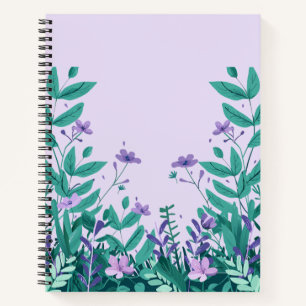 Elegantes botanisches florales Design-Notizbuch ( Notizbuch