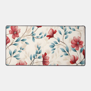 Elegantes botanisches florales Zweigmuster Schreibtischunterlage