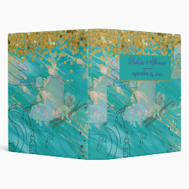 Elegantes botanisches Foto Album 3 Ringbinder 2,5 Cm Ordner