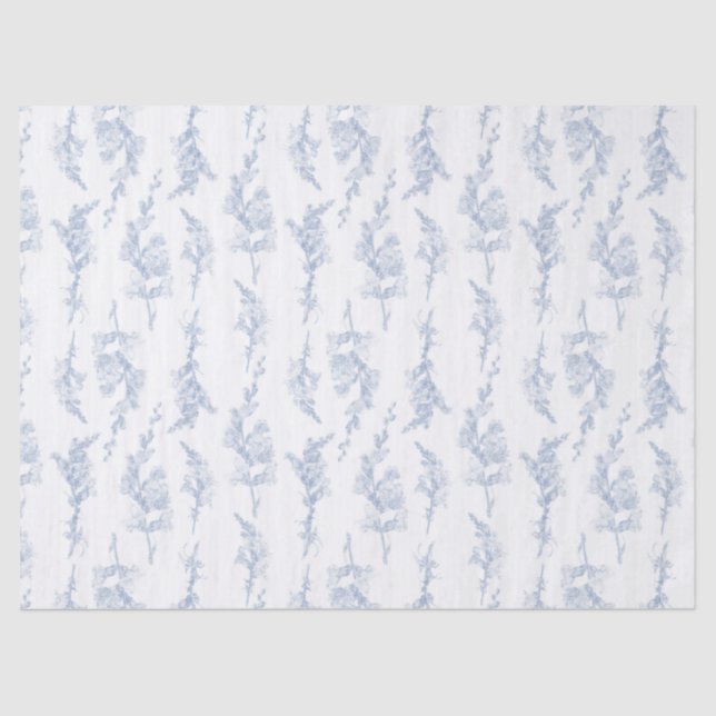 Elegantes botanisches Geschenkpapier Seidenpapier (Vorderseite)