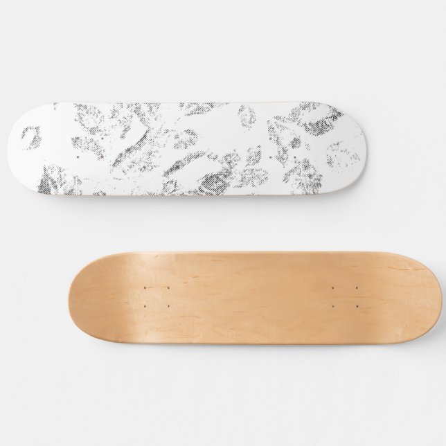 Elegantes botanisches Hängeregister-Set Skateboard (Horizontal)