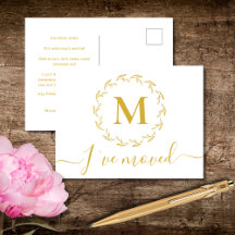 Elegantes Botanisches Monogramm, das ich bewegt ha