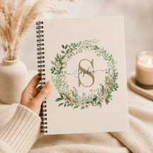 Elegantes Botanisches Monogramm mit Individuelle N