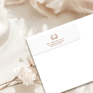 Elegantes botanisches Monogramm-Wappen