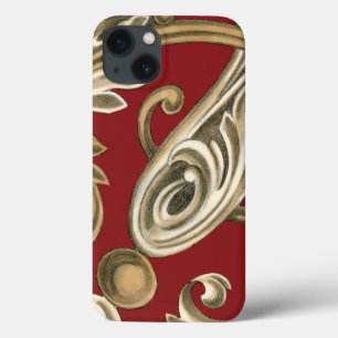 Elegantes botanisches Motiv mit Tan Foliage Case-Mate iPhone Hülle