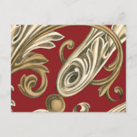 Elegantes botanisches Motiv mit Tan Foliage