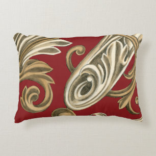 Elegantes botanisches Motiv mit Tan Foliage Zierkissen