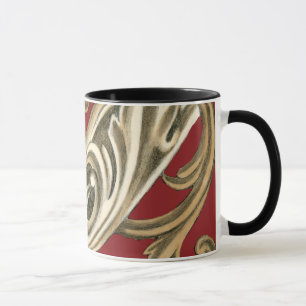 Elegantes botanisches Motiv mit TAN-Laub Tasse