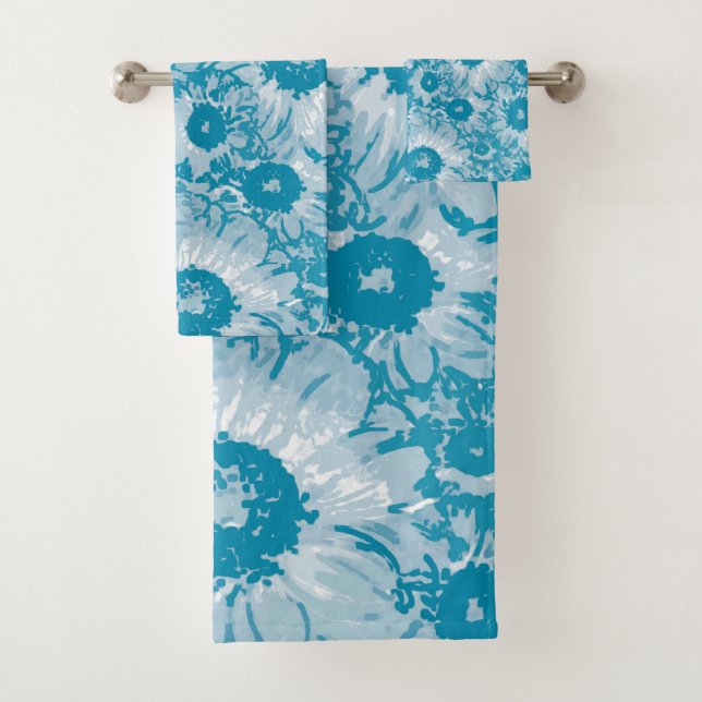 Elegantes botanisches Muster Badhandtuch Set (Insitu)