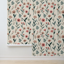Elegantes botanisches Muster | Minimalistisch Tapete