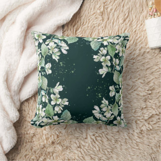 Elegantes botanisches Muster Quadratkissen Kissen