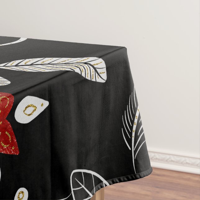 Elegantes botanisches Muster Tischdecke (Beispiel)