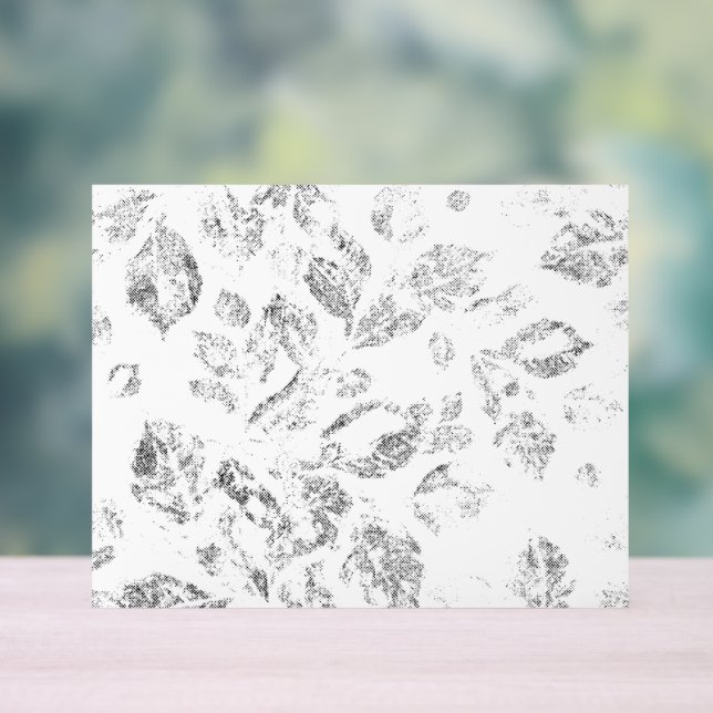 Elegantes botanisches Ordner-Set Acrylschild (Neutral)