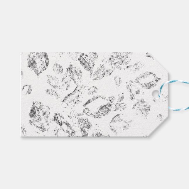 Elegantes botanisches Ordner-Set Geschenkanhänger (Vorderseite (Horizontal))