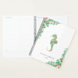 Elegantes botanisches Seepferd Planer