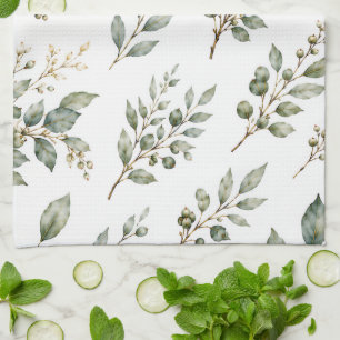 Elegantes botanisches Teetuch Geschirrtuch