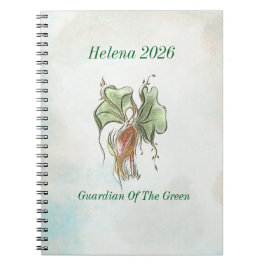 Elegantes botanisches Vogel-Motiv  Notizblock