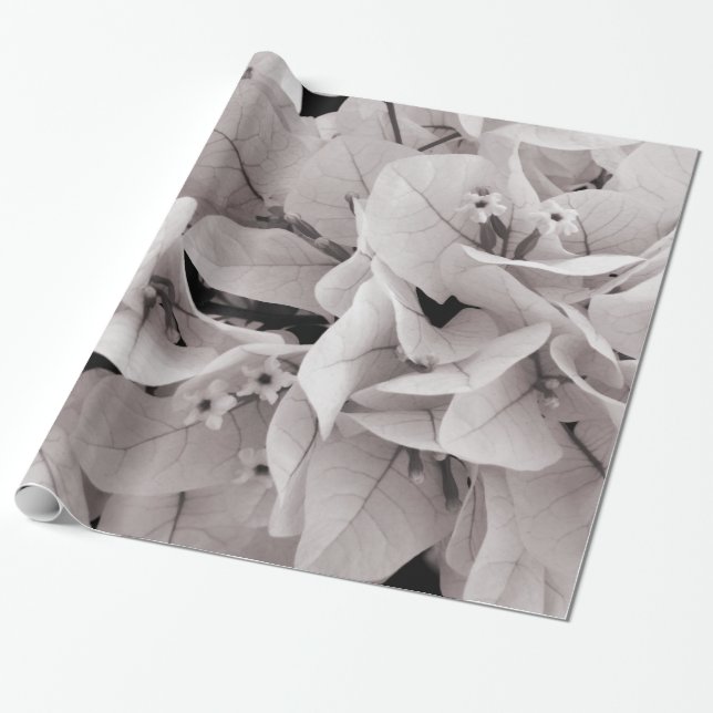 Elegantes Bougainvillea Vintages Blumenmuster Geschenkpapier (Ungerollt)